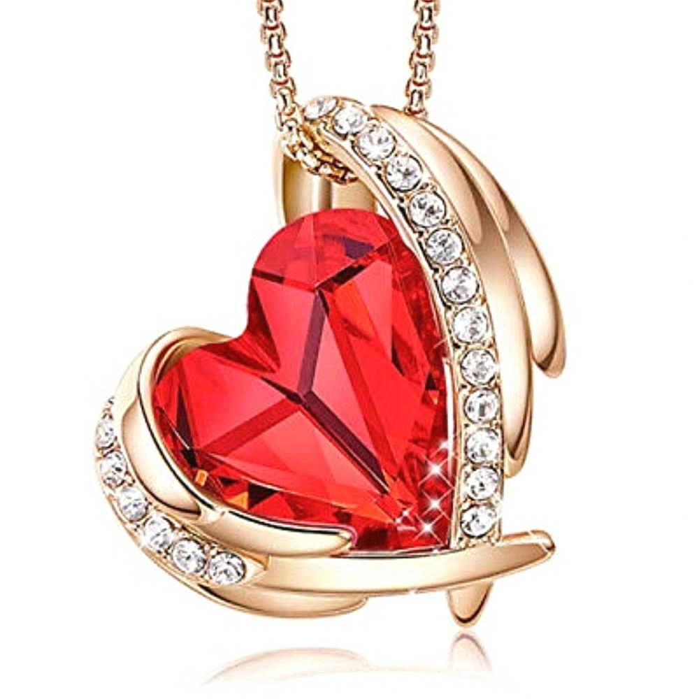 14k Rose Gold Heart Shaped Pendant Necklace * NWT